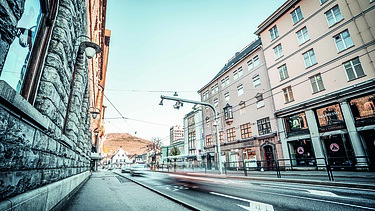 Image shows a Toll Station in Bergen, Norway