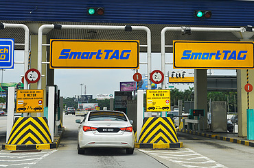 Image shows Toll Plaza in Malaysia