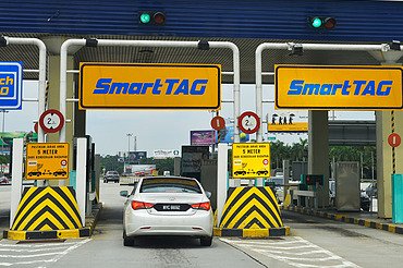Toll Plaza in Malaysia Image shows Toll Plaza in Malaysia