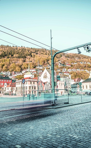 Image shows EFKON Road Side Equipment in Bergen, Norway