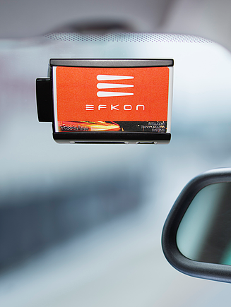 Image shows an EFKON On Board Unit 
