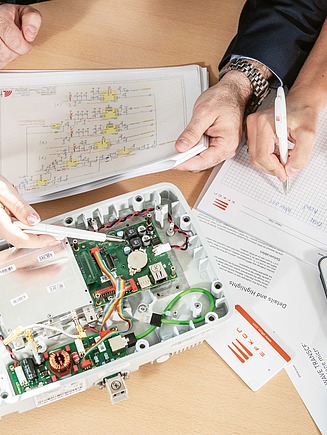 Photo showing colleagues working