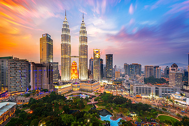 Image shows Petrona Towers Kualar Lumpur