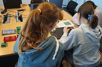 The image shows the particpants working on their plate