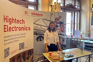 The image shows EFKON at the Teconomy Career Fair 2025
