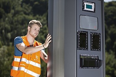 Th image shows a Moveable Toll Enforcement Station